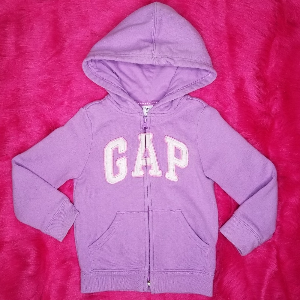 Purple Gap White Glitter Zip Up Hoodie Jacket
